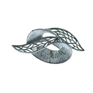 Vintage Silver Tone Pin Brooch Geometric Signed Celebrity NY Jewelry Silver Tone